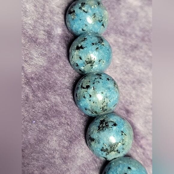 Blue Jasper Beaded Necklace - Picture 7 of 9
